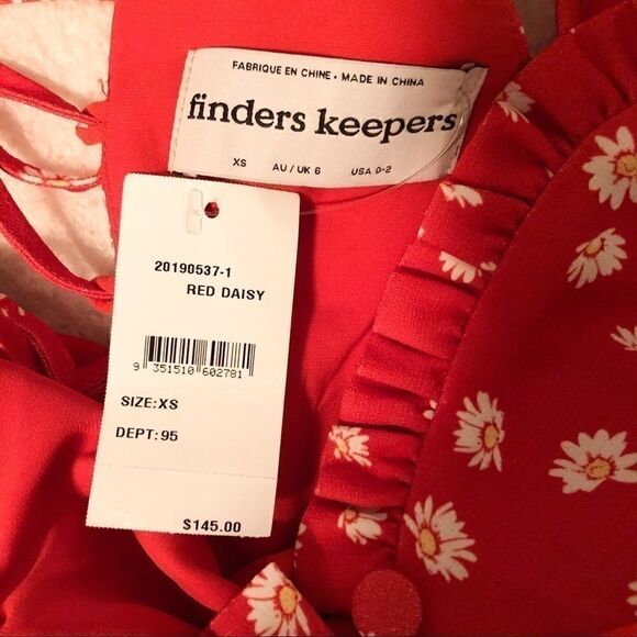 Finders Keepers Mae Mini Dress in Red Daisy - Picture 15 of 16